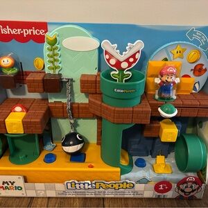 Fisher-Price Little People Mario Adventure Playset - Red, Green, Brown